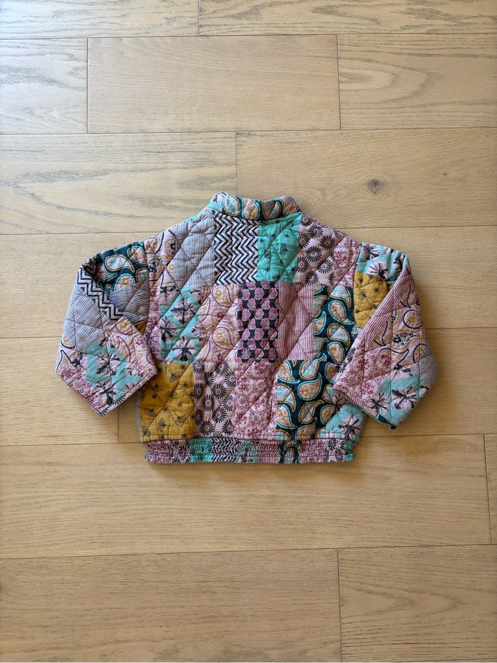 Zara kid pink floral jacket, size 3Y - Picture 5 of 7